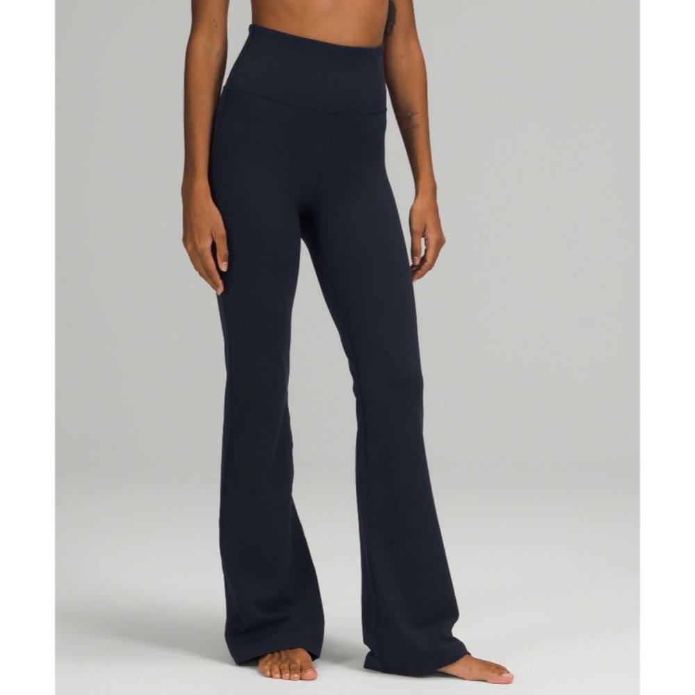 Lululemon Groove Super High Rise Flare Pants Nulu true navy